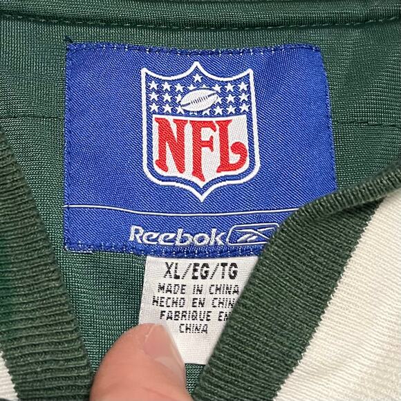 New York Jets REEBOK Super Bowl Champs Green Varsity Jacket XL - Picture 5 of 8